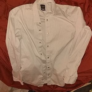 Armani exchange snap button down shirt